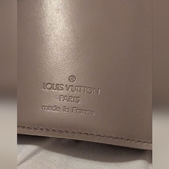 LOUIS VUITTON Epi Leather Elastic Loop Trifold Wallet with COA Taupe VGUC - Picture 7 of 13